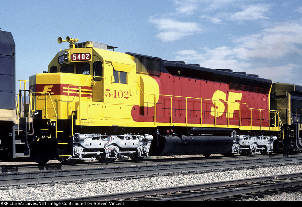 Santa Fe SD45u ATSF #5402 in Kodachrome